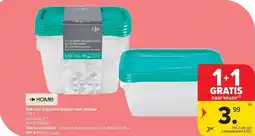 Carrefour Set van 3 Bewaardozen met Deksel aanbieding