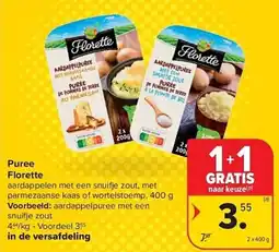 Carrefour Puree florette aanbieding