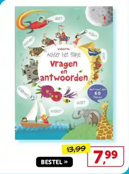 Boekenvoordeel Usborne achter het flapje vragen en antwoorden aanbieding