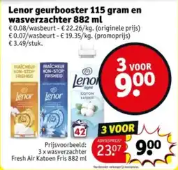 Kruidvat Lenor geurbooster en wasverzachter aanbieding
