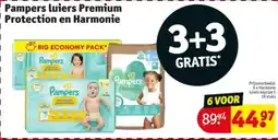 Kruidvat Pampers luiers premium protection en harmonie aanbieding