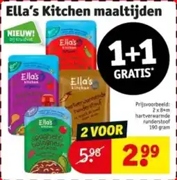 Kruidvat Ella's Kitchen maaltijden aanbieding
