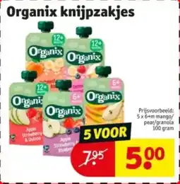 Kruidvat Organix knijpzakjes aanbieding