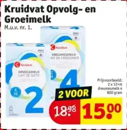 Kruidvat Kruidvat opvolg- en groeimelk aanbieding
