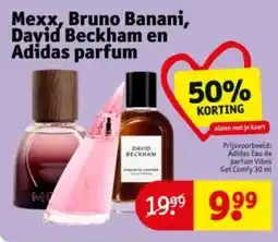 Kruidvat Mexx Bruno Banani David Beckham en Adidas parfum aanbieding
