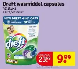 Kruidvat Dreft wasmiddel capsules aanbieding