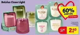 Kruidvat Bolsius Clean Light aanbieding