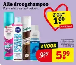 Kruidvat Alle droogshampoo aanbieding