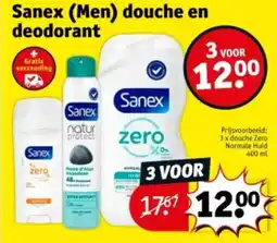 Kruidvat Sanex Men douche en deodorant aanbieding