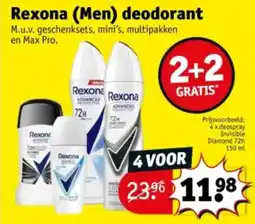 Kruidvat Rexona men deodorant aanbieding