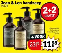Kruidvat Jean & len handzeep aanbieding