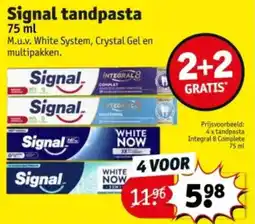 Kruidvat Signal tandpasta aanbieding