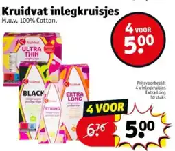Kruidvat Kruidvat inlegkruisjes aanbieding
