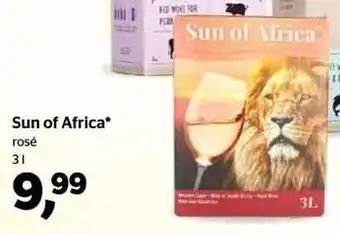 Spar Sun of africa rosé aanbieding