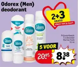Kruidvat Odorex men deodorant aanbieding