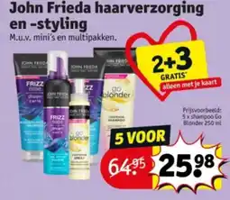 Kruidvat John frieda haarverzorging en -styling aanbieding