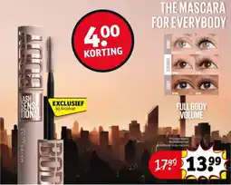 Kruidvat Maybelline lash sensational aanbieding