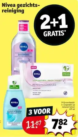 Kruidvat Nivea gezichts reiniging aanbieding
