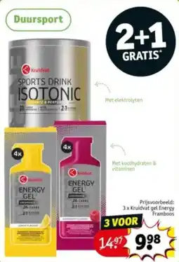 Kruidvat Kruidvat gel Energy Framboos aanbieding