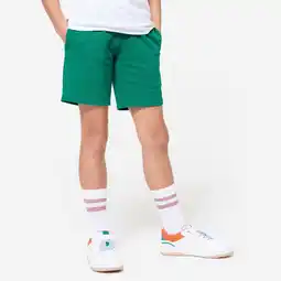 Decathlon Multisport kindershort katoen dennengroen aanbieding