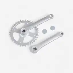 Decathlon Crankstel enkel blad 36-tandig met cranks van 152 mm aanbieding