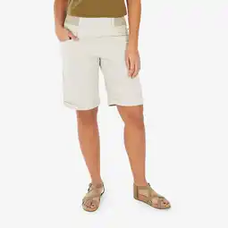 Decathlon WANDELBERMUDA VOOR DAMES NH500 BEIGE aanbieding