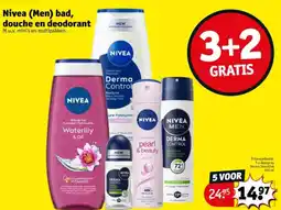 Kruidvat Nivea (Men) bad, douche en deodorant aanbieding