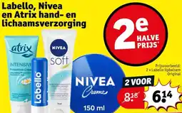 Kruidvat Labello, Nivea en Atrix hand- en lichaamsverzorging aanbieding