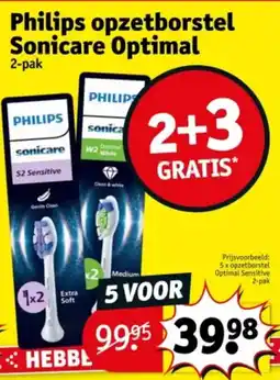 Kruidvat Philips opzetborstel Sonicare Optimal aanbieding
