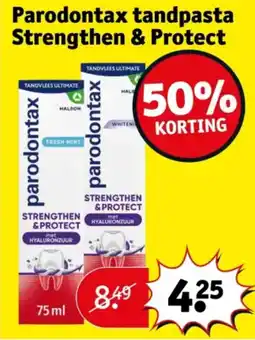 Kruidvat Parodontax tandpasta Strengthen & Protect aanbieding