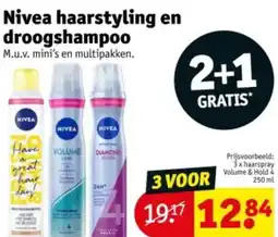Kruidvat Nivea haarstyling droogshampoo aanbieding