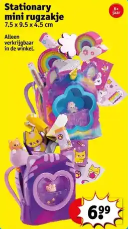 Kruidvat Stationary mini rugzakje aanbieding