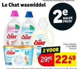 Kruidvat Le Chat wasmiddel aanbieding
