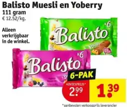 Kruidvat Balisto Muesli en Yoberry aanbieding