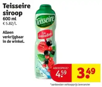 Kruidvat Teisseire siroop aanbieding