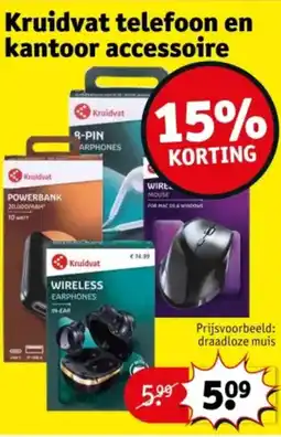 Kruidvat Kruidvat telefoon en kantoor accessoire aanbieding