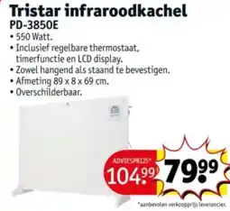 Kruidvat Tristar infraroodkachel PD-3850E aanbieding