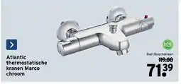 GAMMA Atlantic thermostatische kranen Marco chroom Bad-/douchekraan aanbieding