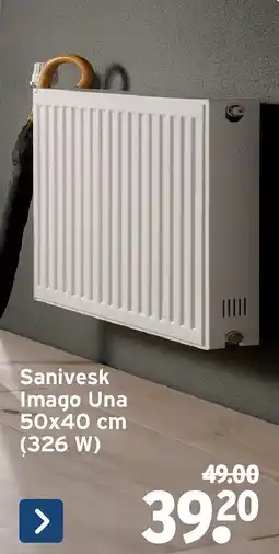 GAMMA Sanivesk Imago Una 50x40 cm (326 W) aanbieding