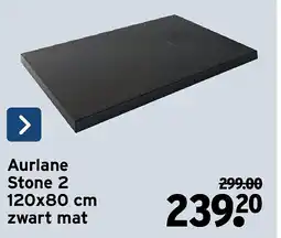 GAMMA Aurlane Stone 2 120x80 cm zwart mat aanbieding