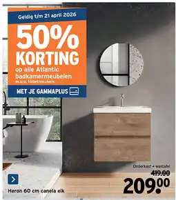 GAMMA Heron 60 cm canela eik aanbieding