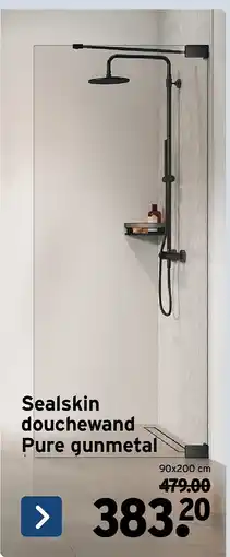 GAMMA Sealskin douchewand Pure gunmetal aanbieding