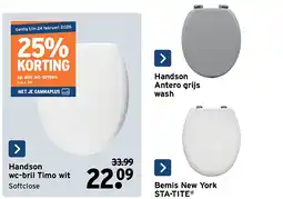 GAMMA Handson wc-bril Timo wit aanbieding