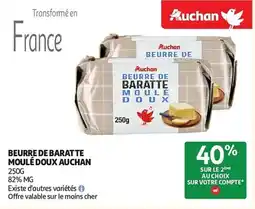 Auchan Beurre de baratte moulé doux auchan aanbieding