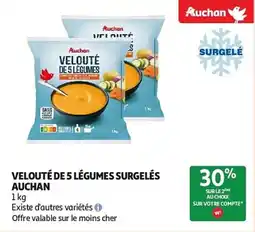 Auchan Velouté de 5 légumes surgelés auchan aanbieding
