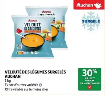 Velouté de 5 légumes surgelés auchan