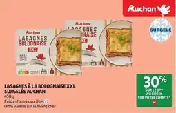 Auchan Lasagnes à la bolognaise XXL surgelés auchan aanbieding