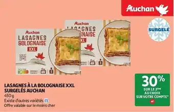 Lasagnes à la bolognaise XXL surgelés auchan