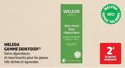 Auchan Weleda gamme skin food aanbieding