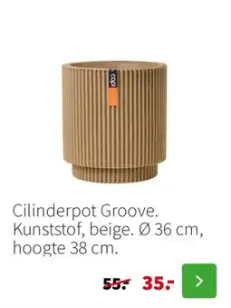Intratuin Cilinderpot Groove aanbieding